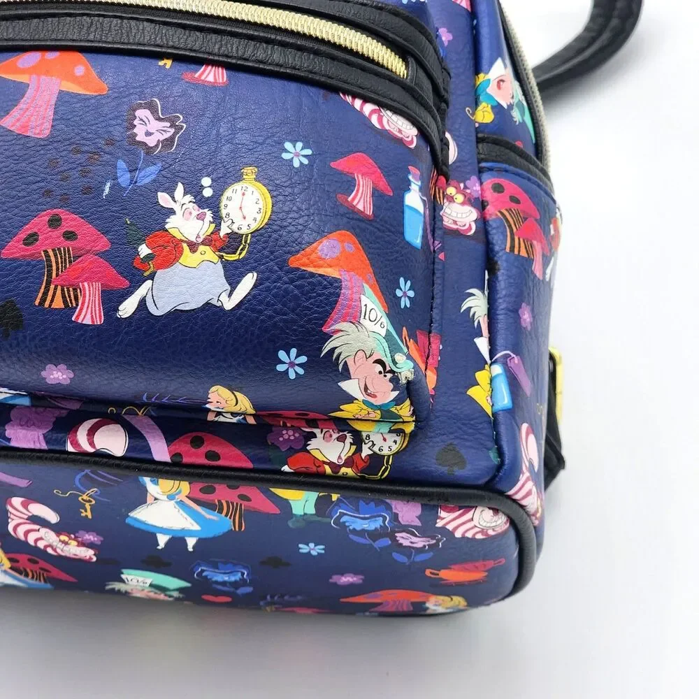 Loungefly Alice in Wonderland All Over Print Mini Backpack FYE Exclusive RARE